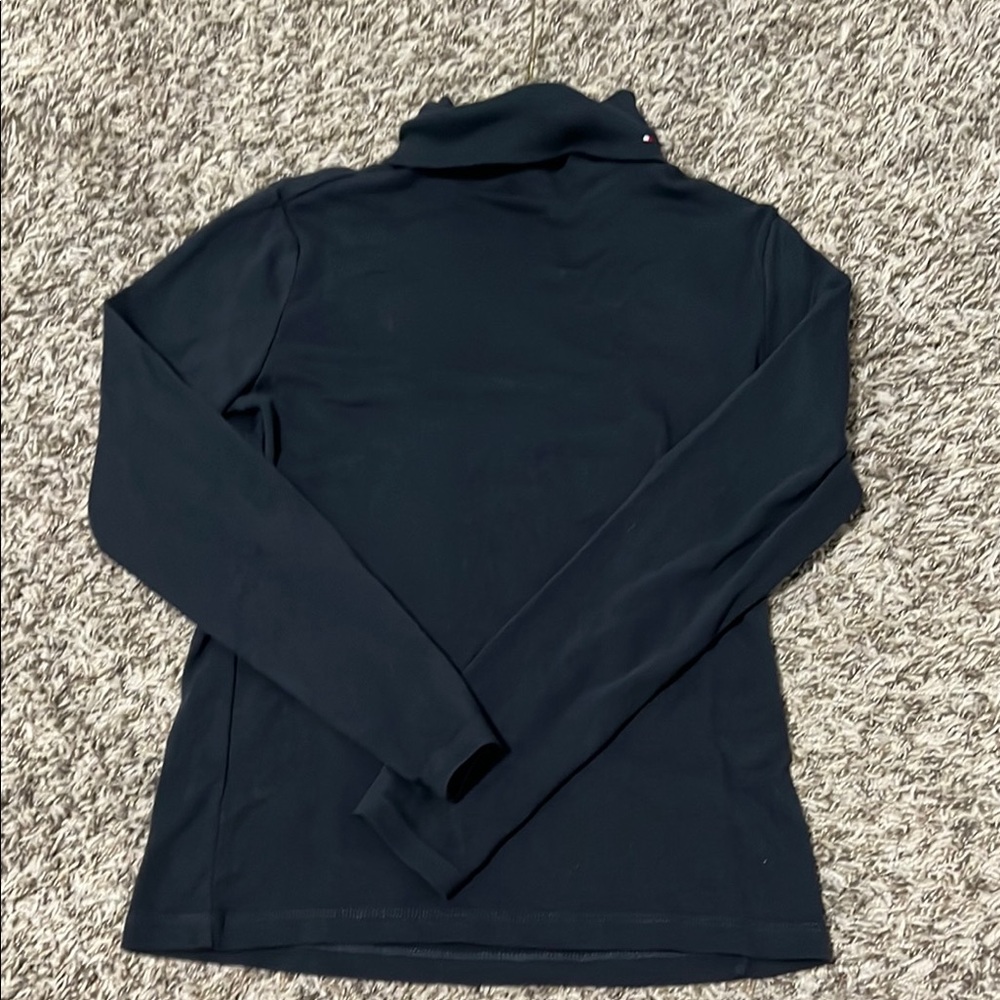 Black Long Sleeve Turtleneck Top